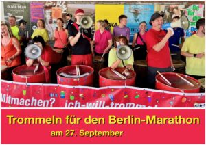 Trommeln für den Berlin Marathon 2026.09.27